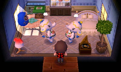 Tia and her clone, steaming mad at each other.