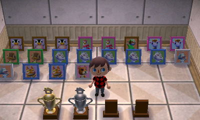 My stash of duplicate villager pictures.