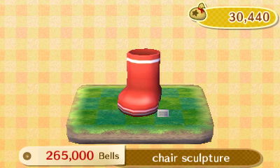 Chair sculpture: 265,000 bells.
