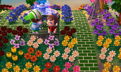 Sitting on the bench with Big Top.