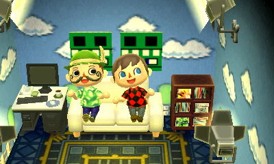 Santo and me on the couch.