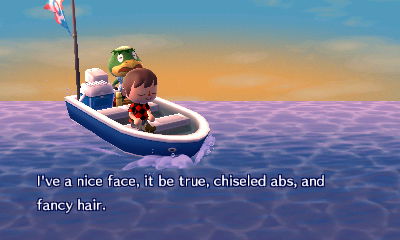 I've a nice face, it be true, chiseled abs, and fancy hair.