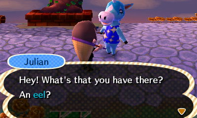 Julian: Hey! What's that you have there? An eel?