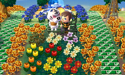 Sitting with Rolf on the bench.