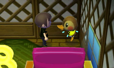 Molly takes her medicine.