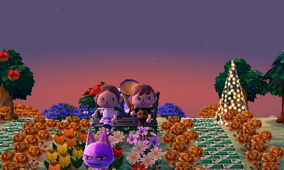 Sitting on the bench and watching the sunset as Bob walks away.