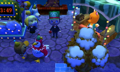 My villagers gathering at the event plaza.