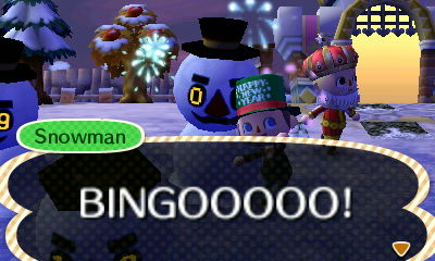 Snowman: BINGOOOOO!