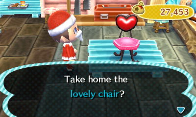 Take home the lovely chair?