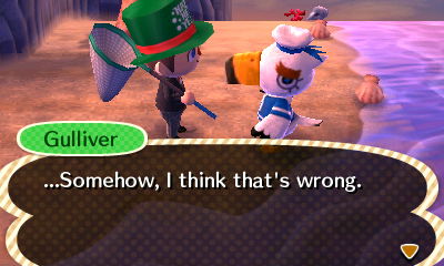 Gulliver: ...Somehow, I think that's wrong.
