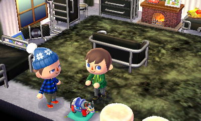 Playing with the zodiac horse.