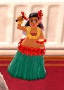 Dancing hula girl GIF.