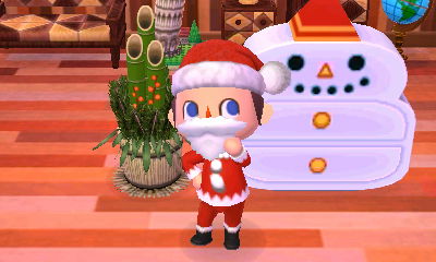 The kadomatsu DLC next to my snowman dresser.