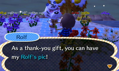Rolf: As a thank-you gift, you can have my Rolf's pic!