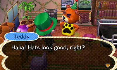 Teddy: Haha! Hats look good, right?