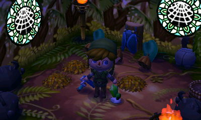 Playing in a Zelda themed dream town.