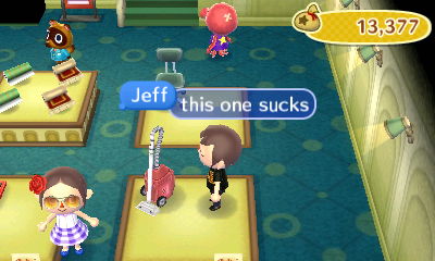 Jeff, near a vacuum cleaner: This one sucks.