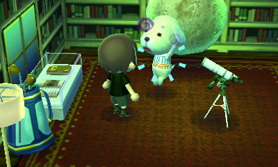 Molly jumps as she takes her medicine.