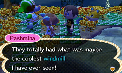 Pashmina: They totally had what was maybe the coolest windmill I have ever seen!