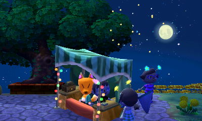 Tossing beans from Crazy Redd's stand.