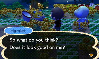 Hamlet: So what do you think? Does it look good on me?