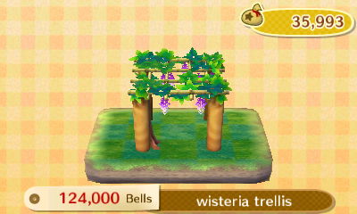 Wisteria trellis PWP: 124,000 bells.