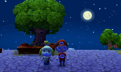 Watching the full autumn moon with Isabelle?