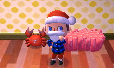 The sea anemone bed, dotted wall, and crab clock.