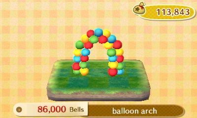 Balloon arch PWP: 86,000 bells.