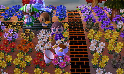 Big Top and Molly sitting on my metal bench. Big Top was napping.