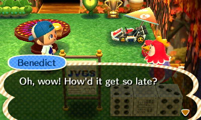 Benedict: Oh, wow! How'd it get so late?