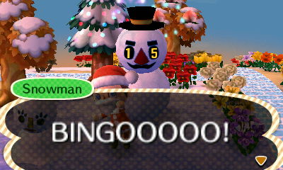 Snowman: BINGOOOOO!