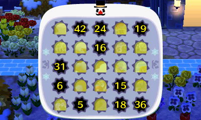 My non-winning bingo card.