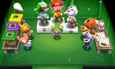 Jeff, Big Top, and Rolf on the Bug-Off winners' podium.