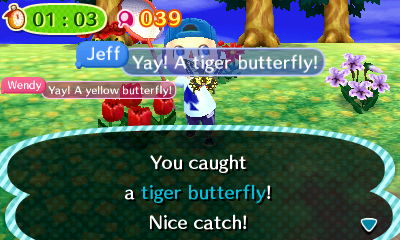 You caught a tiger butterfly! Nice catch!