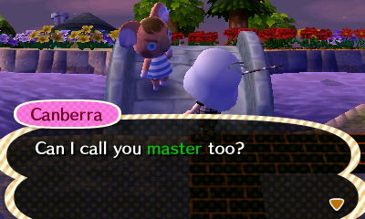 Canberra: Can I call you master too?