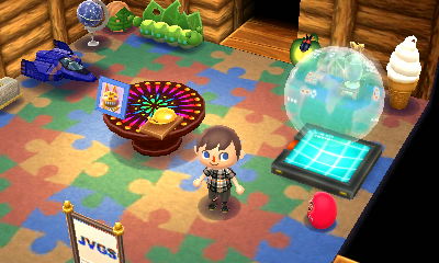 A cabin wall and kiddie carpet that Saharah installed in my house.