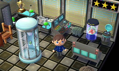 Cesar's futuristic StreetPass home.