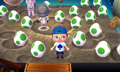 Chiko's house full of Yoshi eggs!