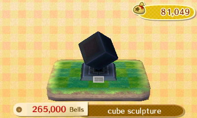 Cube sculpture PWP: 265,000 bells.