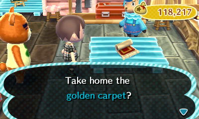 Take home the golden carpet?