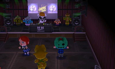 Maria, Harry, and Jeff dancing in Club LOL.