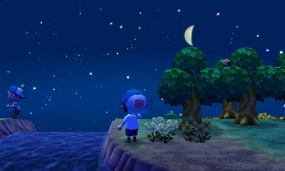 Dash dancing the Shrunk Funk Shuffle on the other side of the river.