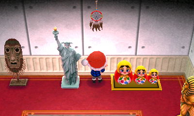 A dreamcatcher hanging on the wall of my museum.