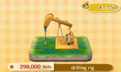 Drilling rig: 298,000 bells.