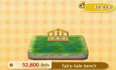Fairy-tale bench PWP: 52,800 bells.