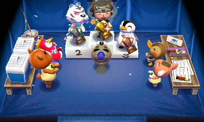 Standing atop the podium after a fishing tournament win.