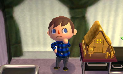 The gold house model I got from the Happy Homes Academy.