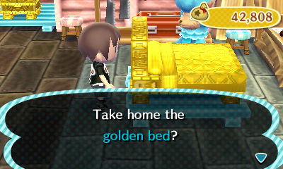 Take home the golden bed?