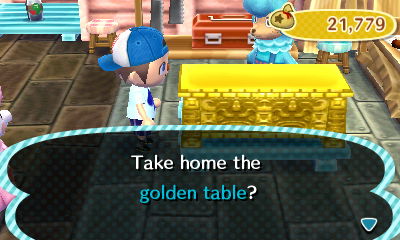 Take home the golden table?